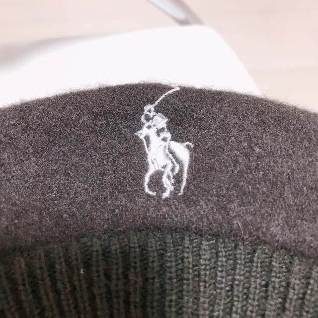 Ralph Lauren(ラルフローレン)の(きゃらっと様専用)RalphLauren ベレー帽 ブラック  レディースの帽子(ハンチング/ベレー帽)の商品写真