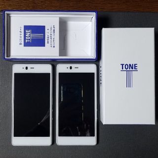 フジツウ(富士通)のTONE m17 2台セット(スマートフォン本体)