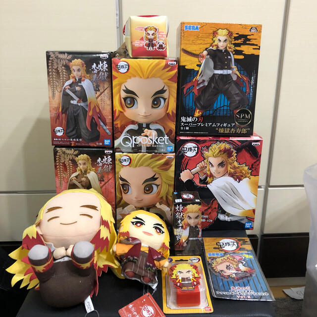 鬼滅の刃 ぬいぐるみ フィギュアセット 煉獄杏寿郎