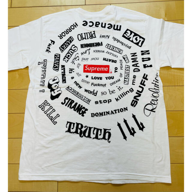 supreme Tシャツ 21ss Spiral Tee Lサイズ ホワイト