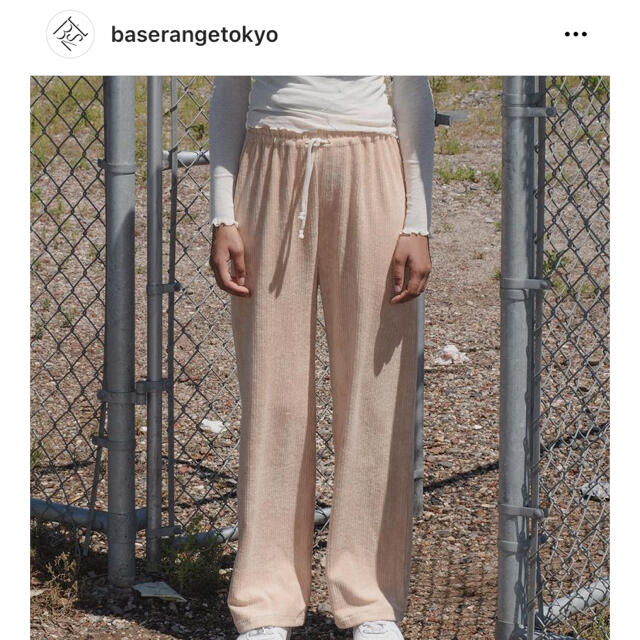 専用baserange Douglas pants 2021ss リブ　パンツレディース