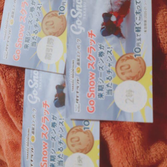 高鷲ダイナ招待券 チケットの施設利用券(スキー場)の商品写真