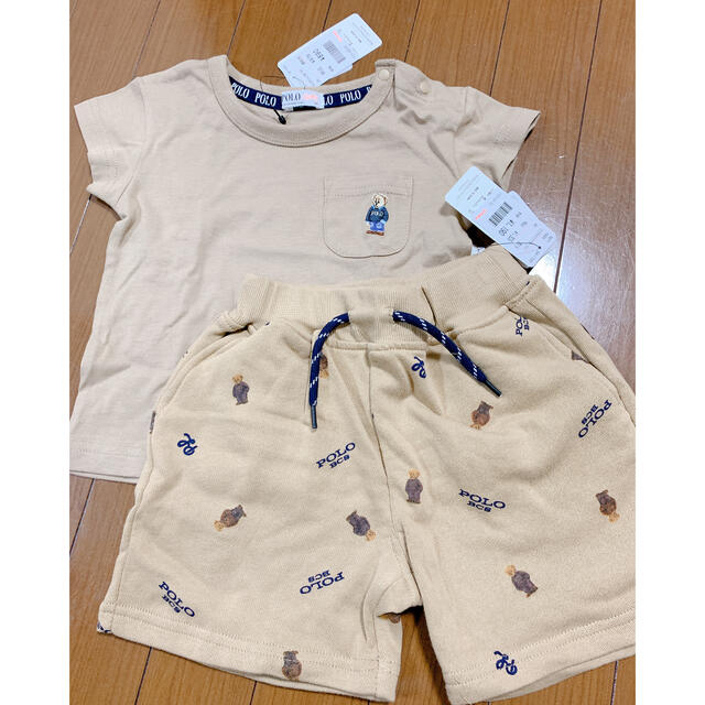 futafuta(フタフタ)の新品未使用♡POLO ポロベア ワンポイントTシャツ ハーフパンツ 2点セット キッズ/ベビー/マタニティのキッズ服男の子用(90cm~)(パンツ/スパッツ)の商品写真