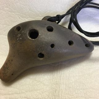 備前焼のオカリナペンダント　音はチューニングが必要(その他)