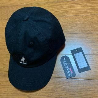 カンゴール(KANGOL)の未使用　KANGOL カンゴール　キャップ　ブラック　黒　レザー(キャップ)