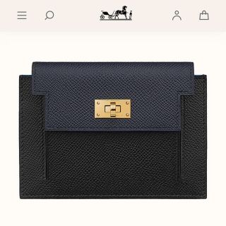 エルメス(Hermes)のケリーポケットコンパクト　トリコロール(財布)