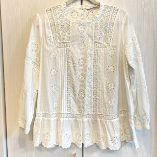 ザラ(ZARA)のZARA 刺繍ブラウス(シャツ/ブラウス(長袖/七分))