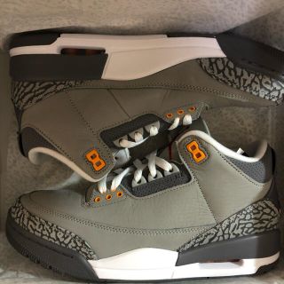 ナイキ(NIKE)のNIKE AIR JORDAN 3 COOL GREY エアジョーダン3 グレー(スニーカー)