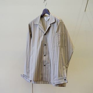 サンシー(SUNSEA)のSUNSEA BEIGE BK STRIPE GIGOLO SHIRT 改(シャツ)