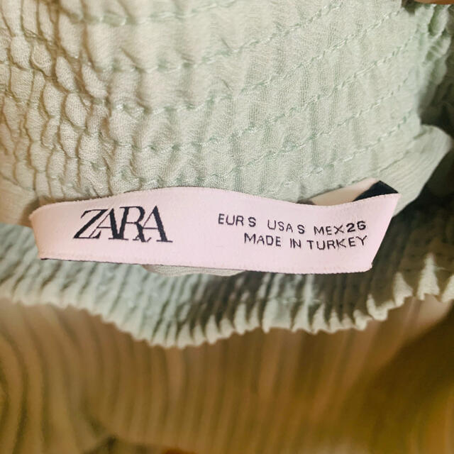 ZARA(ザラ)の新品⭐︎ZARA⭐︎ザラ☆フレスカート⭐︎ミントグリーン⭐︎S☆ロングスカート レディースのスカート(ロングスカート)の商品写真