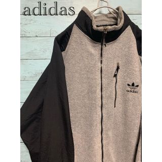 アディダス(adidas)の【レアカラー】adidas アディダス ジップアップ フリース デカロゴ 刺繍(ナイロンジャケット)