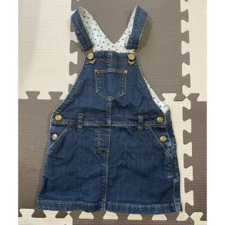 プチバトー(PETIT BATEAU)のプチバトー　デニム ジャンパースカート 3ans(ワンピース)