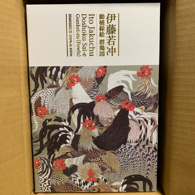 MEDICOM TOY(メディコムトイ)のBE@RBRICK 伊藤若冲「群鶏図」100％ & 400％ ベアブリック エンタメ/ホビーのフィギュア(その他)の商品写真