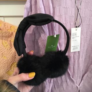 ケイトスペードニューヨーク(kate spade new york)の最終価格🖤Kate spade ribbon ear muff.(イヤーマフ)