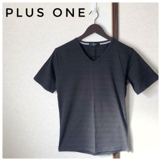 プラスワン(PLUS ONE)の【プラスワン】Tシャツ　ボーダー(Tシャツ/カットソー(半袖/袖なし))