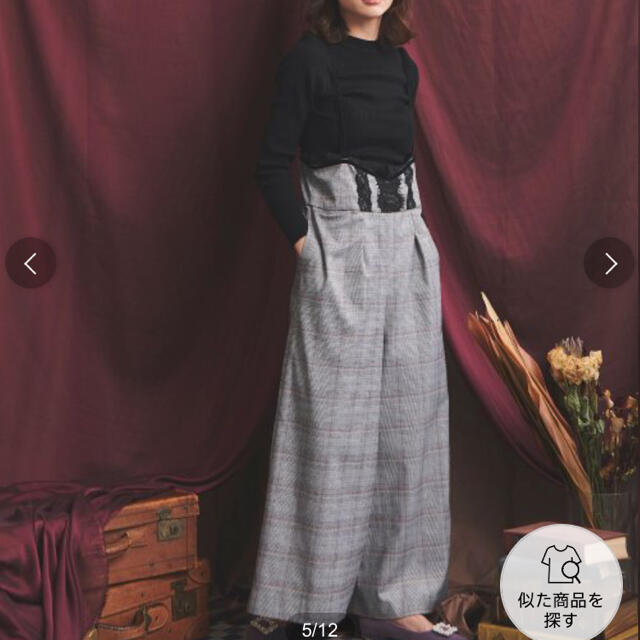 Noela(ノエラ)のNoela 配色ドレスパンツ レディースのパンツ(その他)の商品写真