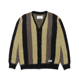 ワコマリア(WACKO MARIA)のWACKO MARIA STRIPED MOHAIR KNIT CARDIGAN(カーディガン)