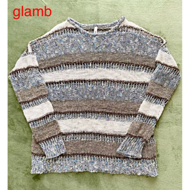 【人気】glamb　グラム　Hazel border knit　サマーニット