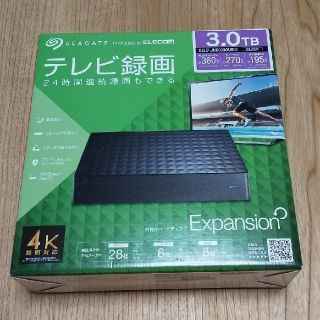 エレコム(ELECOM)のレオ様専用【新品未開封】Seagate 外付けハードディスク 3TB エレコム(PC周辺機器)