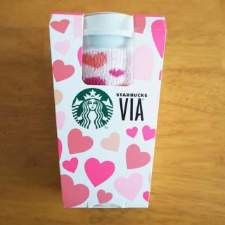 スターバックスコーヒー(Starbucks Coffee)の❤️スターバックス ヴィア 8本入り＆スリーブ付きリユーザブルカップセット(グラス/カップ)