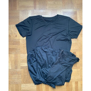 ユニクロ(UNIQLO)のエアリズム  Lサイズ　黒　4枚セット！(Tシャツ/カットソー(半袖/袖なし))