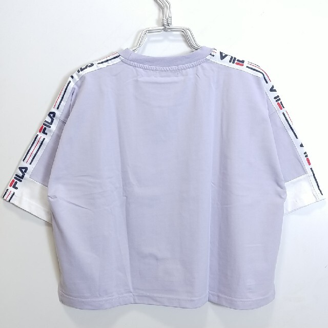 FILA(フィラ)の新品 フリーサイズ ビッグシルエット Tシャツ フィラ パープル f26 レディースのトップス(Tシャツ(半袖/袖なし))の商品写真