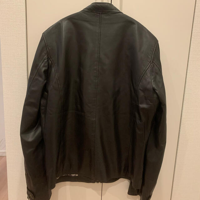 美品 Paul Smithポールスミスのラムレザーライダースジャケット XL42