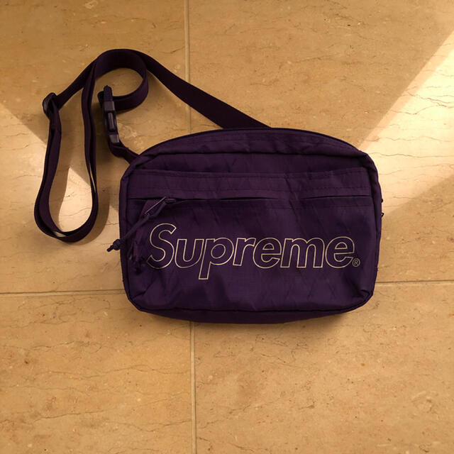 supreme shoulder bag purple 紫