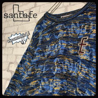 サンタフェ(Santafe)の【ゴージャス美品】santa fe サンタフェ/ニット セーター 総柄 刺繍(ニット/セーター)