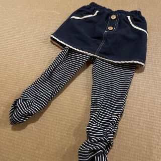 ニシマツヤ(西松屋)のこた様専用！スカート付きレギンス+黒レギンス90cm(スカート)