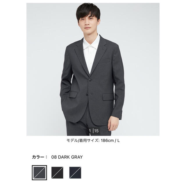 UNIQLO(ユニクロ)のユニクロ　スーツ　ジャケットのみ メンズのスーツ(セットアップ)の商品写真