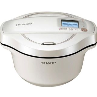 シャープ(SHARP)の新品 SHARP ヘルシオ ホットクック 電気無水鍋 KN-HW24F-W(調理機器)