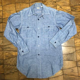 ウエアハウス(WAREHOUSE)の【chiback 様専用】WAREHOUSE シャンブレーワークシャツ　アメカジ(シャツ)