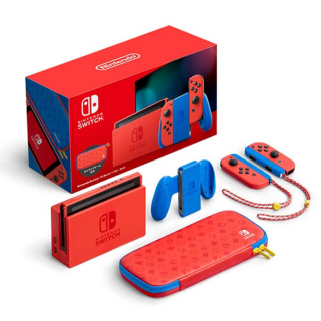 新品 ニンテンドー スイッチ 本体 マリオレッド×ブルー  Switch家庭用ゲーム機本体