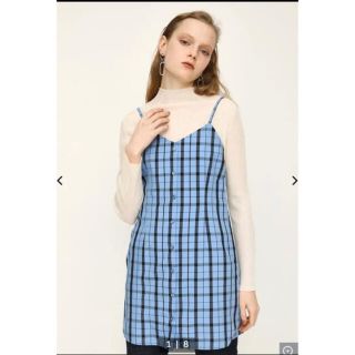 スライ(SLY)の SLY ギンガムチェックミニワンピース　GINGHAM CHECK MINI(ミニワンピース)