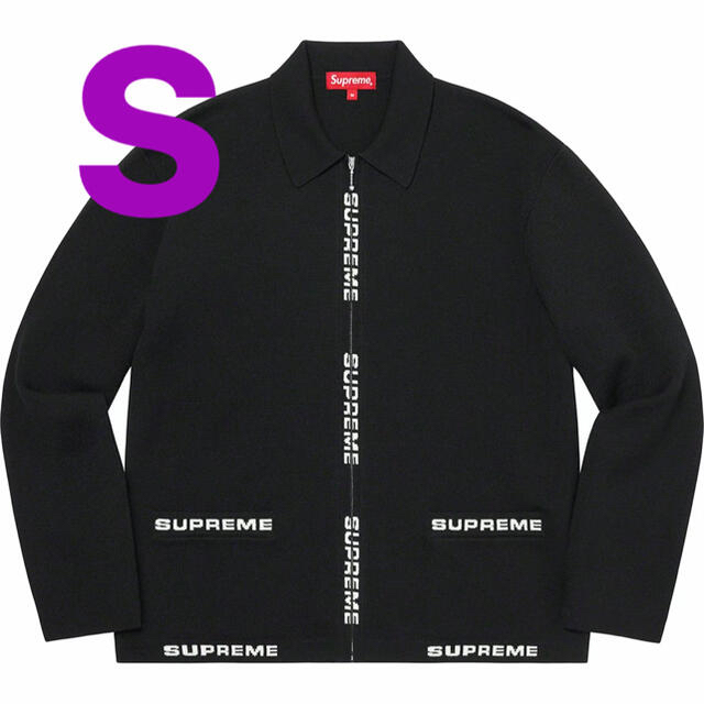 シュプリーム supreme Logo Trim Zip Up Cardigan