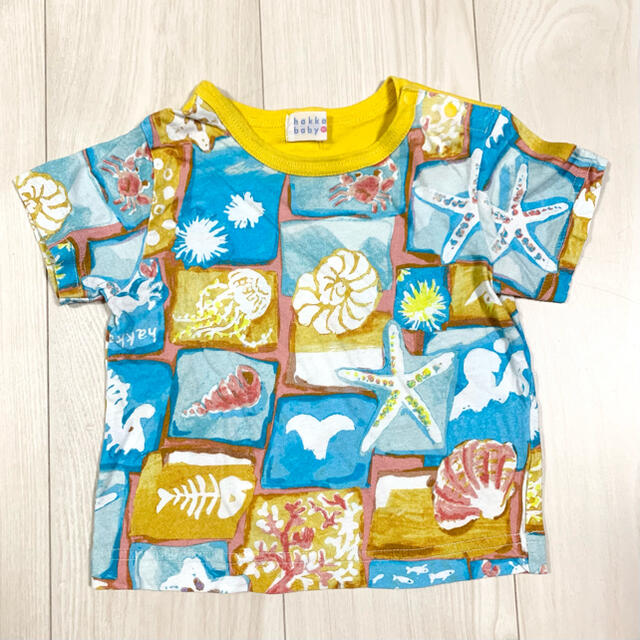 hakka baby(ハッカベビー)のhakka  baby ハッカベビー  Tシャツ　80 海　hakka kids キッズ/ベビー/マタニティのベビー服(~85cm)(Ｔシャツ)の商品写真