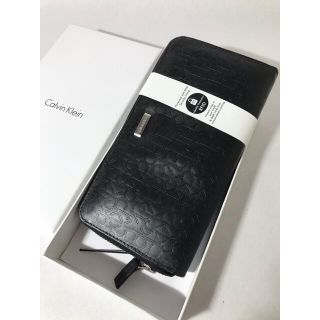 カルバンクライン(Calvin Klein)の直営店購入　新品カルバンクライン　高級牛革20680円　ラウンドファスナー財布(長財布)