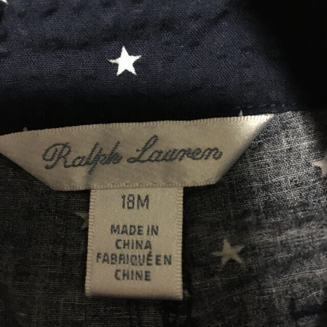 Ralph Lauren(ラルフローレン)のラルフローレンベビー サロペット&帽子　18m キッズ/ベビー/マタニティのベビー服(~85cm)(パンツ)の商品写真