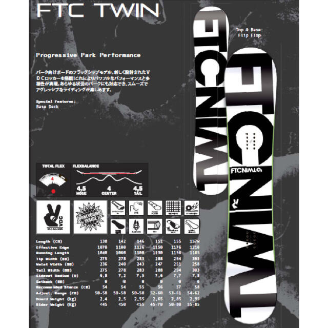 FANATIC FTC TWIN スノーボード 板