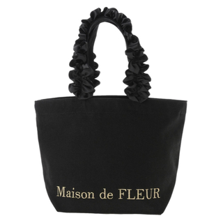 メゾンドフルール(Maison de FLEUR)の帆布フリルハンドルトートSバッグ(トートバッグ)