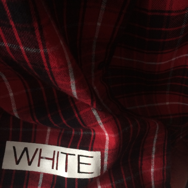 off white 16ss 赤チェック