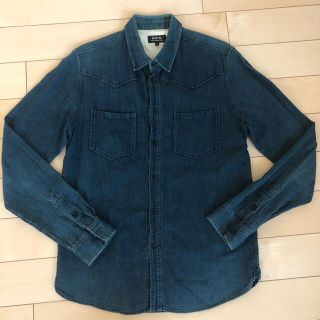 アーペーセー(A.P.C)のA.P.C. アーペーセー ストレッチ長袖シャツ デニムシャツ S(シャツ)