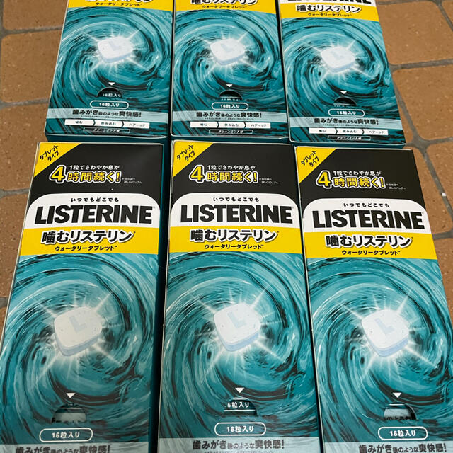 Listerine 噛むリステリン ウォータリータブレット 16粒 24個の通販 By ぬいさん リステリンならラクマ