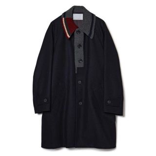 カラー(kolor)のkolor 20aw Knit Docking Melton Coat(ステンカラーコート)