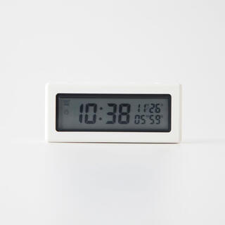 ムジルシリョウヒン(MUJI (無印良品))の無印良品 デジタルタイマー時計 ホワイト(置時計)