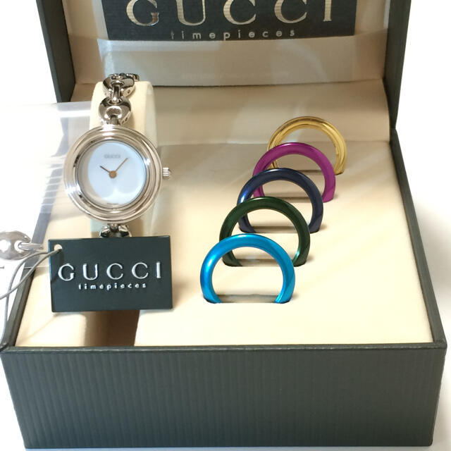Gucci(グッチ)の5.新品同様 グッチ GUCCI 時計 チェンジベゼル マリーナ シルバー レディースのファッション小物(腕時計)の商品写真