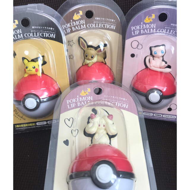 ポケモン(ポケモン)の⭐︎ぴかぴか様⭐︎ポケモン　リップバームコレクション　4体セット コスメ/美容のスキンケア/基礎化粧品(リップケア/リップクリーム)の商品写真