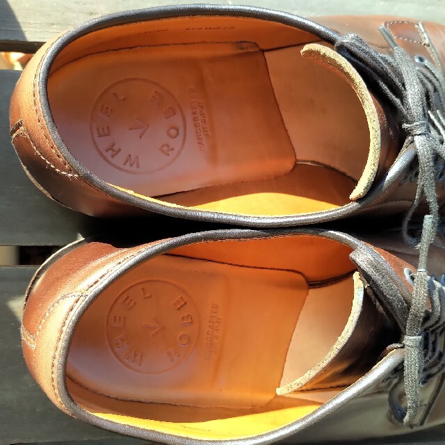 WHEEL ROBE PLAIN TOE BLUCHER ブラウン 7E 中古 メンズの靴/シューズ(ブーツ)の商品写真