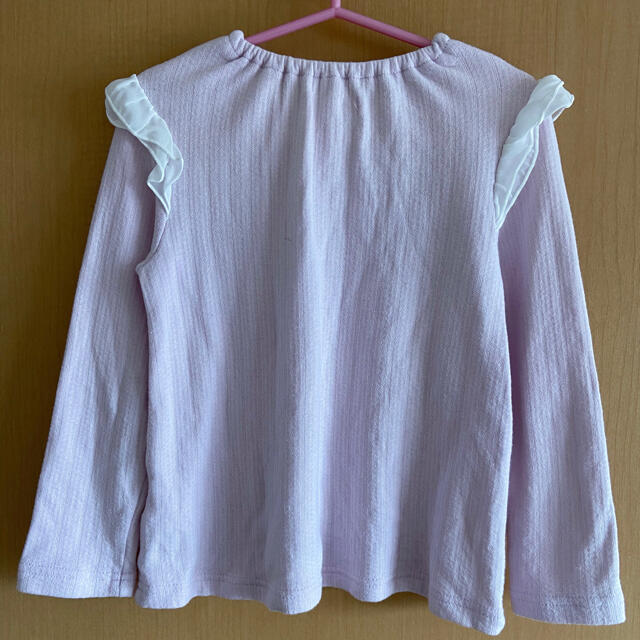 Biquette(ビケット)のビケット　春物Tシャツ　パープル　110 used キッズ/ベビー/マタニティのキッズ服女の子用(90cm~)(Tシャツ/カットソー)の商品写真